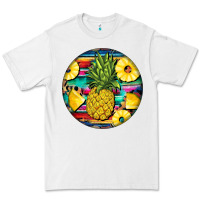White pineapple leopard Premium Tee - BarkalooDesign