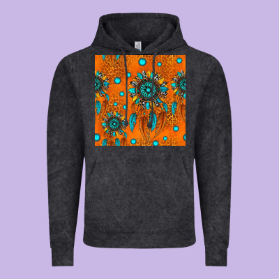 Western Dreamcatchers Seamless Pattern Vintage Hoodie Designed By Hra Design Shop