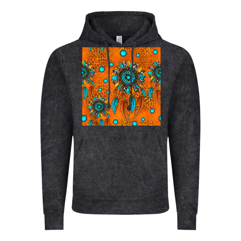 Western Dreamcatchers Seamless Pattern Vintage Hoodie by HRA Design Shop | Teevron
