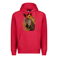 Cardinal Zebra With Sunflowers Premium Hoodie - Bettercallsaul
