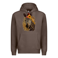 Coffee Zebra With Sunflowers Premium Hoodie - Bettercallsaul