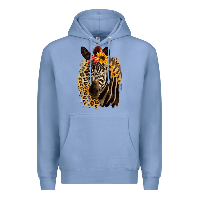 Zebra With Sunflowers Premium Hoodie by Bettercallsaul | Teevron
