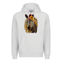 Dove Grey Zebra With Sunflowers Premium Hoodie - Bettercallsaul
