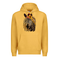 Mustard Zebra With Sunflowers Premium Hoodie - Bettercallsaul