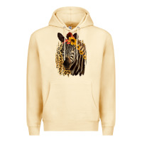 Pina Colada Zebra With Sunflowers Premium Hoodie - Bettercallsaul