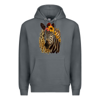 Rock Zebra With Sunflowers Premium Hoodie - Bettercallsaul