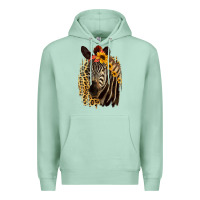 Seafoam Zebra With Sunflowers Premium Hoodie - Bettercallsaul