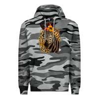 Slate Camo Zebra With Sunflowers Premium Hoodie - Bettercallsaul