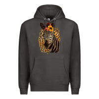 Smoke Zebra With Sunflowers Premium Hoodie - Bettercallsaul