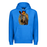 True Royal Zebra With Sunflowers Premium Hoodie - Bettercallsaul