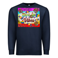 Navy Pride Vibes LGBTQ+ Tumbler Premium Sweatshirt - BundleAndBundleShop