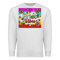 Oatmeal Heather Pride Vibes LGBTQ+ Tumbler Premium Sweatshirt - BundleAndBundleShop
