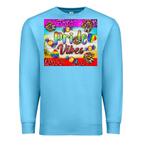 Ocean Blue Pride Vibes LGBTQ+ Tumbler Premium Sweatshirt - BundleAndBundleShop