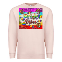 Pale Pink Pride Vibes LGBTQ+ Tumbler Premium Sweatshirt - BundleAndBundleShop