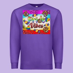 Pride Vibes Lgbtq+ Tumbler Premium Sweatshirt Designed By Bundleandbundleshop