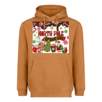 Meerkat North Pole Hot Chocolate christmas Heavyweight Hoodie - MaliasSmallBusiness