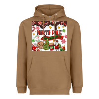 Toasted Coconut North Pole Hot Chocolate christmas Heavyweight Hoodie - MaliasSmallBusiness