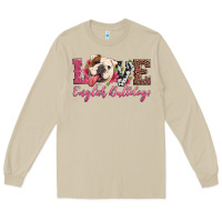 Mushroom love english bulldogs Long Sleeve Tee - Artiststas