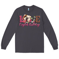 Smoke love english bulldogs Long Sleeve Tee - Artiststas