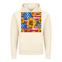 Vintage Artic sunflowers american flag seamless pattern Vintage Hoodie - HRA Design Shop