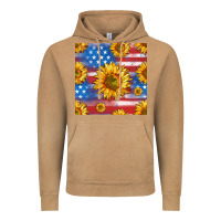Vintage Camel sunflowers american flag seamless pattern Vintage Hoodie - HRA Design Shop
