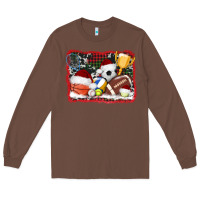 Chestnut christmas sports background Long Sleeve Tee - AdoDesignShop