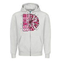 Dove Grey senior 2024 pink cheer Zipper Hoodie - MaliasSmallBusiness