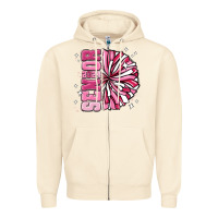 Sandshell senior 2024 pink cheer Zipper Hoodie - MaliasSmallBusiness