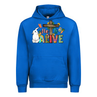 Cobalt He is alive Easter Day Urban Hoodie - HowdyJamesFarm