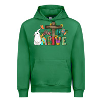 Emerald He is alive Easter Day Urban Hoodie - HowdyJamesFarm