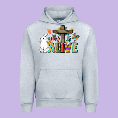 He Is Alive Easter Day Urban Hoodie Designed By Howdyjamesfarm