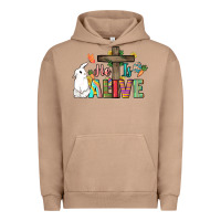 Pigment Burro He is alive Easter Day Urban Hoodie - HowdyJamesFarm