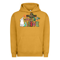 Pigment Peanut Butter He is alive Easter Day Urban Hoodie - HowdyJamesFarm
