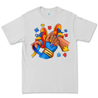 Dove Grey Autism afro girl sneakers Premium Tee - RanaPortraitStore