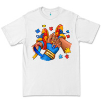 White Autism afro girl sneakers Premium Tee - RanaPortraitStore