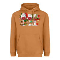 Meerkat Christmas Wine Glasses Heavyweight Hoodie - MaliasSmallBusiness