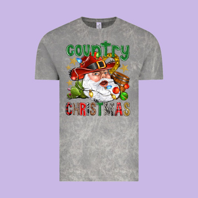 Country Christmas Vintage Tee Designed By Bundleandbundleshop