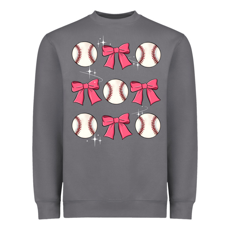 Baseball Coquette Bow Heavyweight Sweatshirt by JahusDesignShop | Teevron