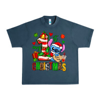 Midnight Navy my first christmas stitch Urban Heavy Tee - AdoDesignShop