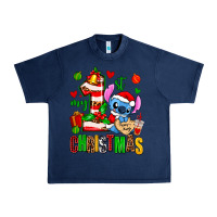 Navy my first christmas stitch Urban Heavy Tee - AdoDesignShop