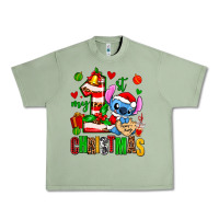 Oil Green my first christmas stitch Urban Heavy Tee - AdoDesignShop