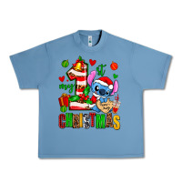 Pebble Blue my first christmas stitch Urban Heavy Tee - AdoDesignShop