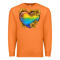 Carrot Pride Heart And Sunflower Premium Sweatshirt - BundleAndBundleShop