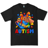 Black Autism accept love understand afro girl sneakers Premium Tee - RanaPortraitStore