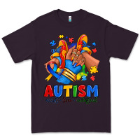 Plum Autism accept love understand afro girl sneakers Premium Tee - RanaPortraitStore