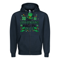 Navy the leprechauns made me do it Zipper Hoodie - MaliasSmallBusiness