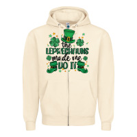 Sandshell the leprechauns made me do it Zipper Hoodie - MaliasSmallBusiness