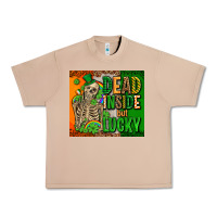 Burro irish flag with shamrocks  dead inside but lucky Urban Heavy Tee - AdoDesignShop