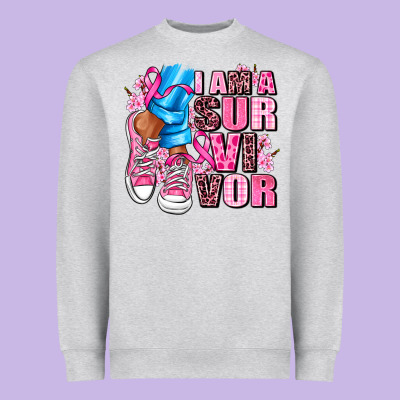 I Am A Survivor Heavyweight Sweatshirt Designed By Adodesignshop
