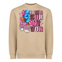 Mushroom i am a survivor Heavyweight Sweatshirt - AdoDesignShop
